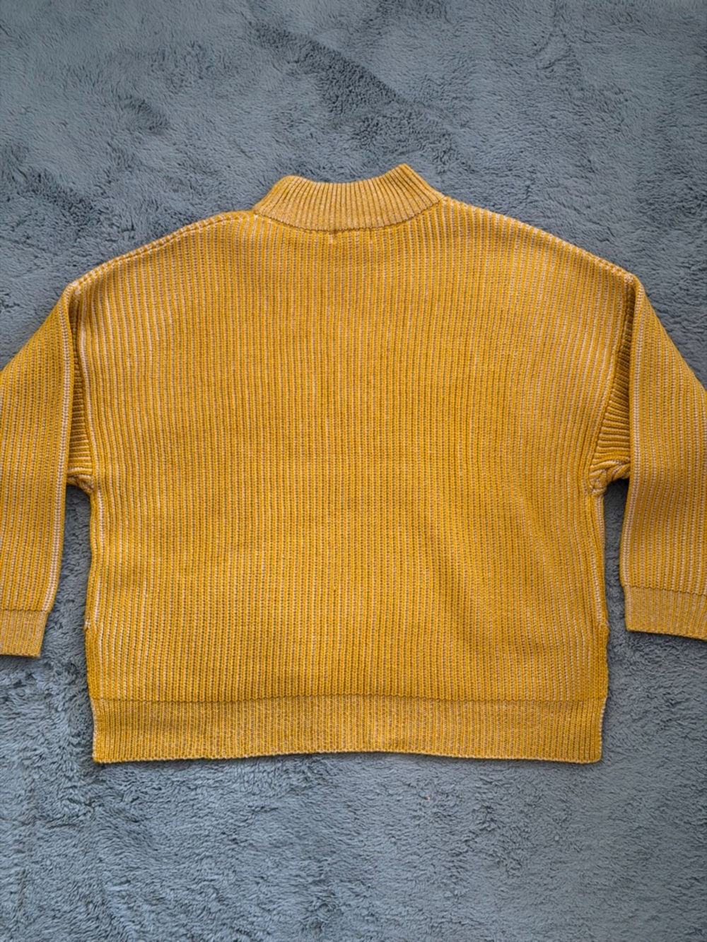 Top Shop Mustard Yellow Ribbed Knit Sweater